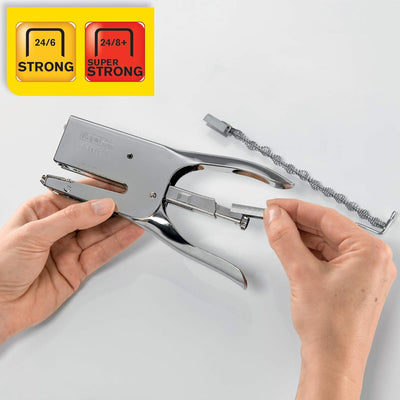 Rapid 5000494 Heftzange K1 (Metall, Heftleistung 50 Blatt, Heftklammerntyp 24) hellgelb mellow yello