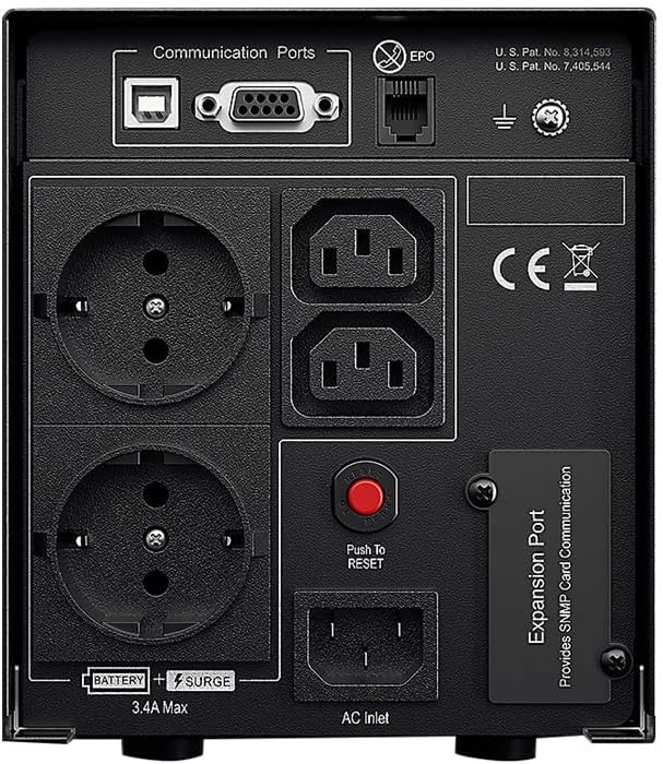 CyberPower PR750ELCDGR Line-Interactive USV Tower 750VA 675W, Sinuswellen Ausgang auch im Batteriebe
