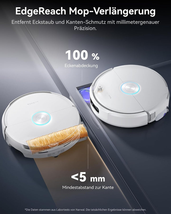 NARWAL Flow 2 Roboter-Saug-Wischroboter，Saugleistung von 31.000 Pa | Kombiniertes Kehren und Wischen
