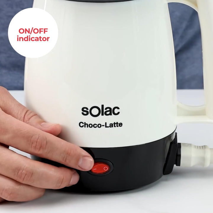 Solac MH9100 Choco-Latte Milch erwärmen, Kunststoff, weiss