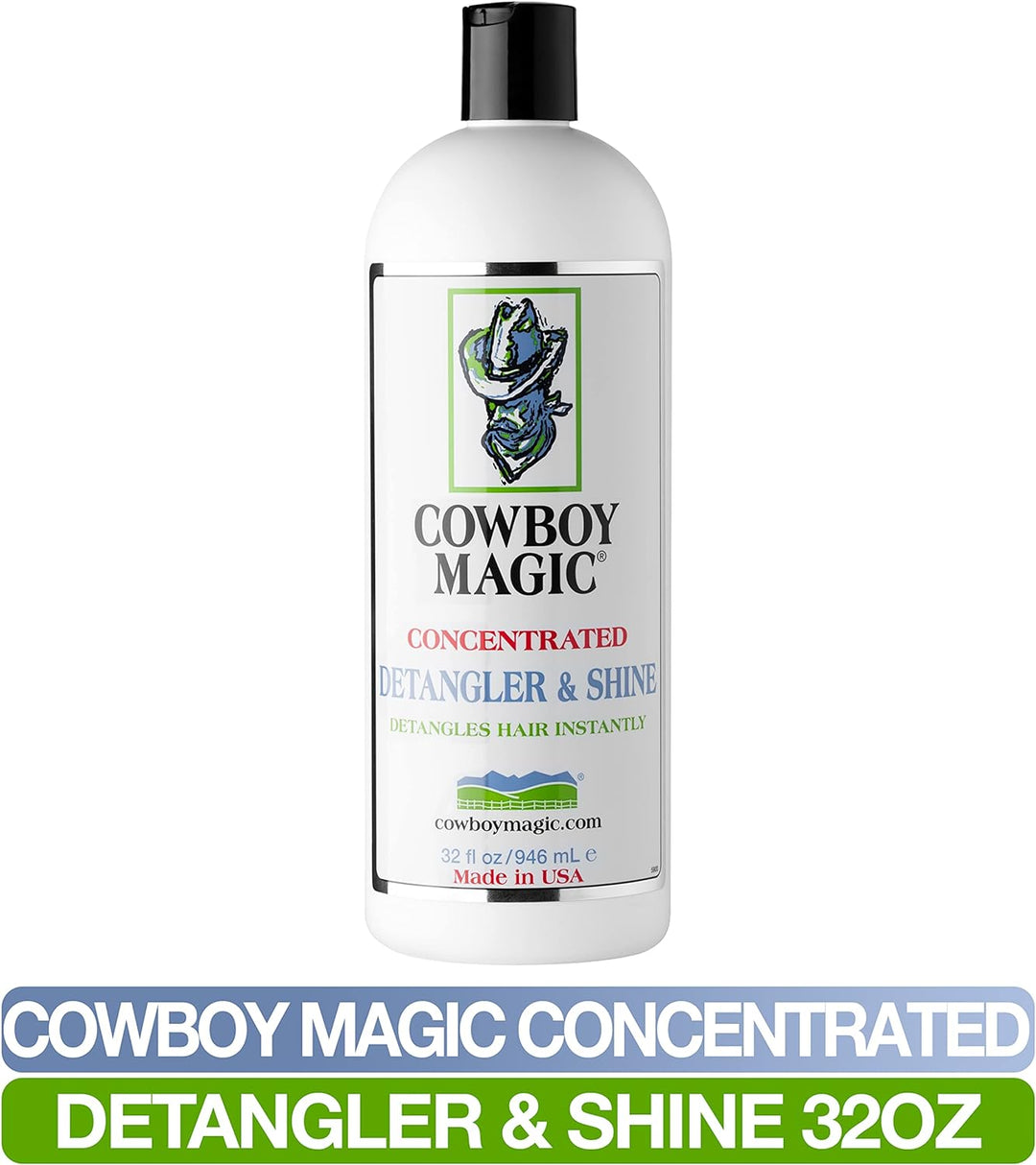 Cowboy Magic Cowboy Magie Detangler & Shine-32 Oz, Clear, Unisex
