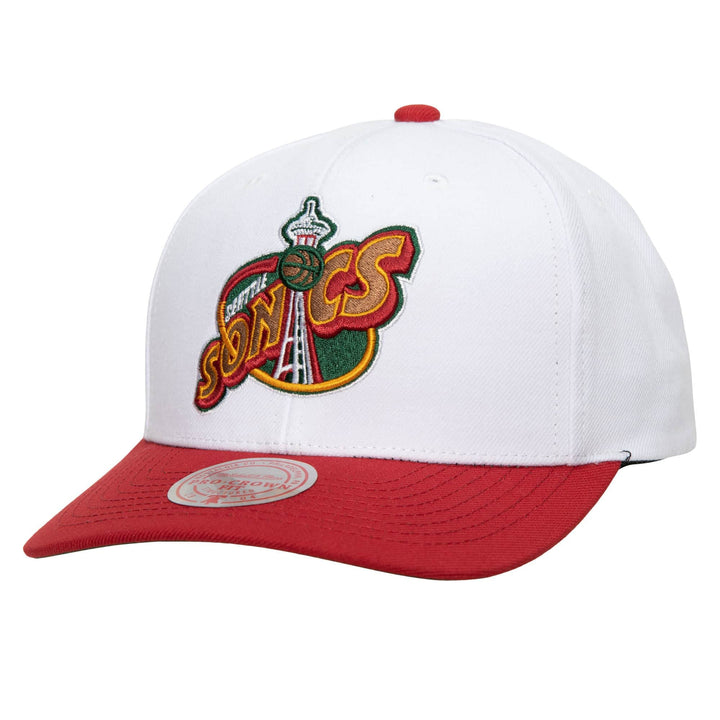 Mitchell & Ness NBA Team 2 Tone 2.0 Pro Snapback HWC Seattle Supersonics White/red