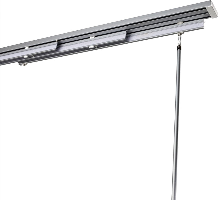 LIEDECO Set: Flächenvorhangschiene Aluminium, 3-läufig, inkl. Paneelwagen LÄN... LÄNGE 260 CM, LÄNGE
