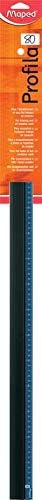 Maped M177080 - Schneidlineal Profila, 80 cm aus Aluminium, schwarz, 1
