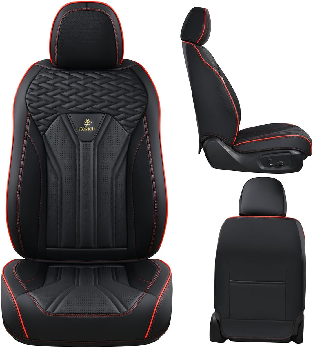 FLORICH Vorderseite Autositzabdeckungen, 2 Stück Autositzabdeckung, wasserdicht Autositz Protektoren