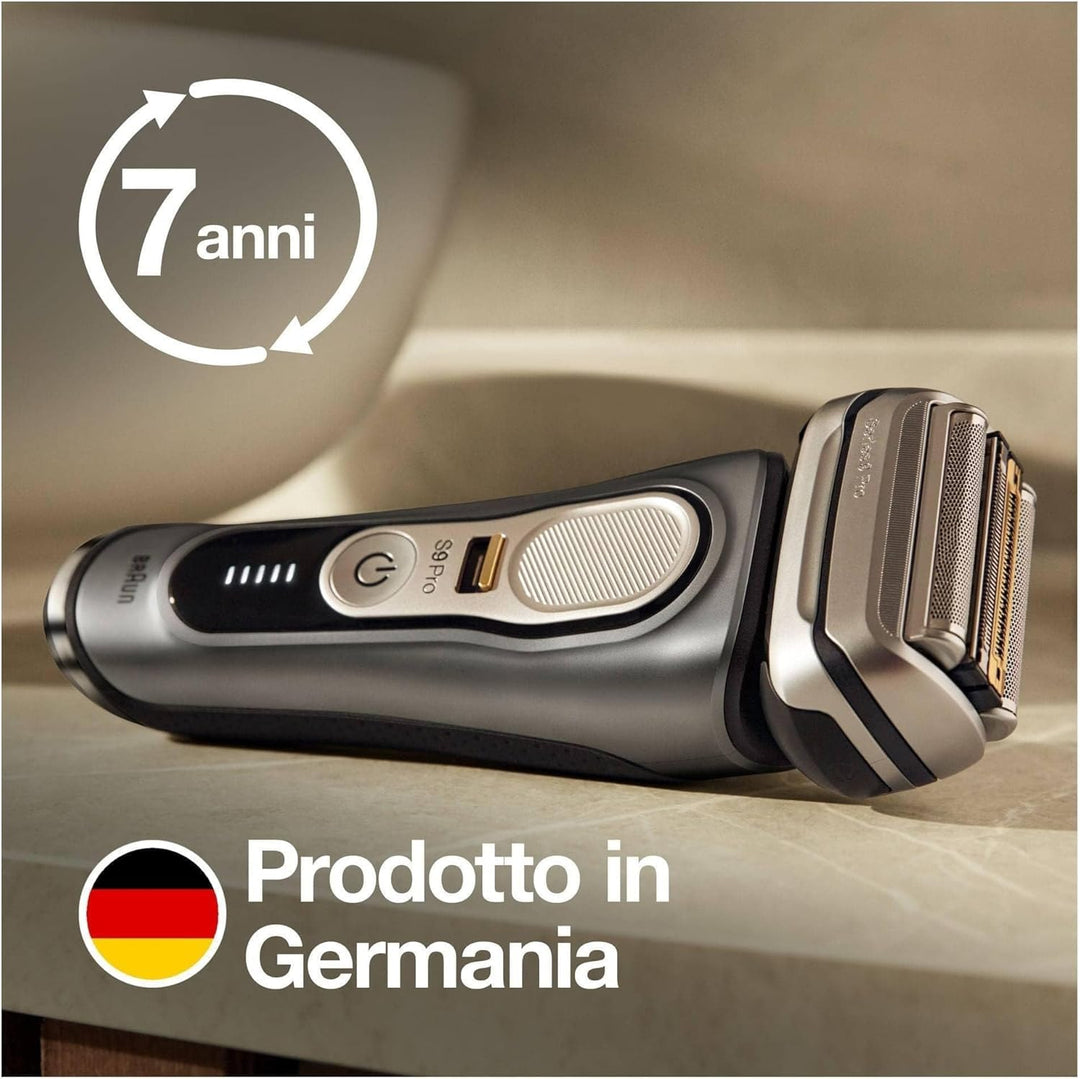 Braun Series 9 Pro Premium Rasierer Herren, Testsieger Stiftung Warentest, 4+1 Scherkopf, Elektroras
