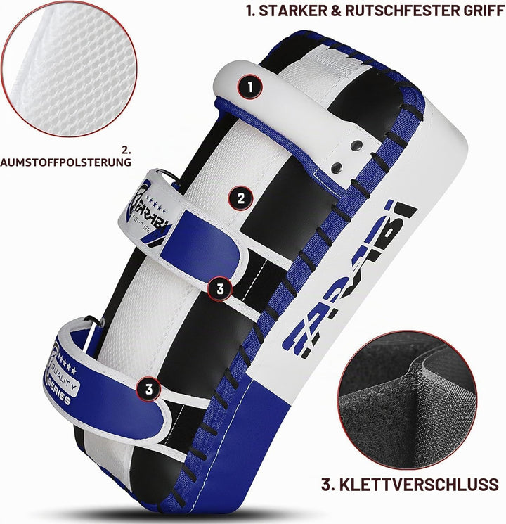 Farabi Sports schlagpolster für Coaching, Training, Kickboxen Curved Kick Pads, schlagpolster Kampfs