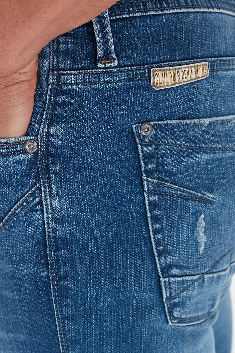 b BLEND Herren Blend Echo Skinny Fit-Noos Jeans 30W / 32L Denim Middle Blue (200291), 30W / 32L Deni
