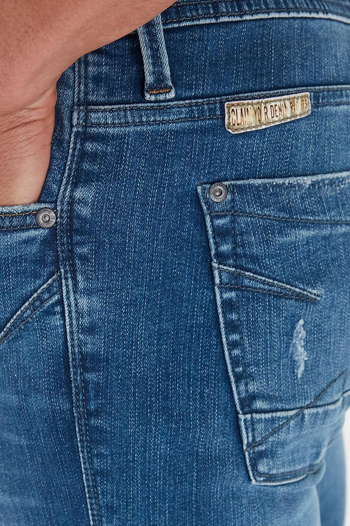 b BLEND Herren Blend Echo Skinny Fit-Noos Jeans 30W / 32L Denim Middle Blue (200291), 30W / 32L Deni