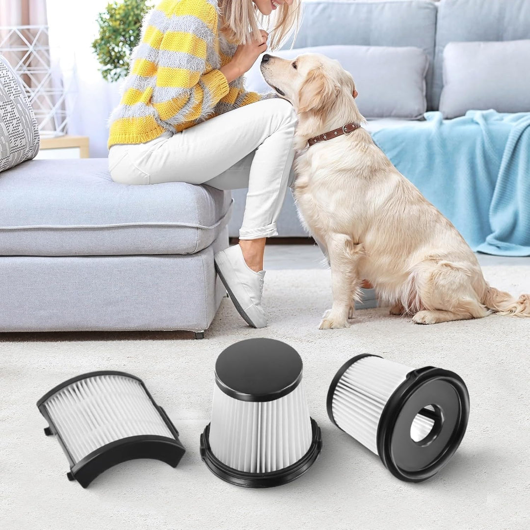 Ersatzfilter Set mit 3 Stück für Shark Detect Pro schnurlosen Staubsauger IW3511, IW3120, IW1111, IW