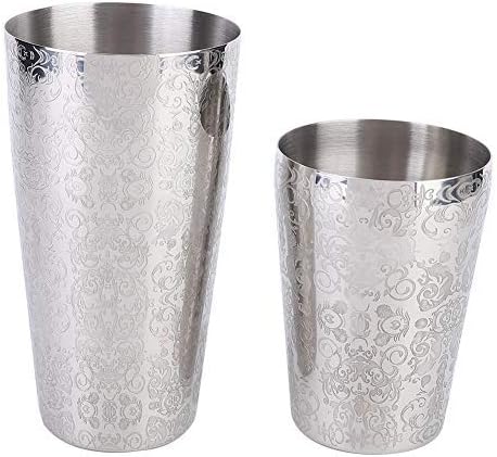 2 Stücke Cocktail Shaker Bar Set Boston Martini Trinken Edelstahl Solide Professionelle Barkeeper Si