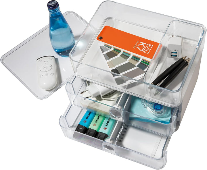 HAN Schubladenbox Allison SMART-ORGANIZER Utensilienbox mit Innenschale und Deckel/Serviertablett, s