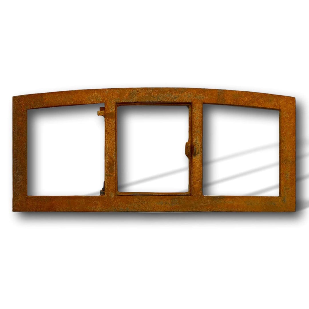 aubaho Stallfenster Eisenfenster zum Öffnen Scheunenfenster Rost Eisen 63cm Antik-Stil