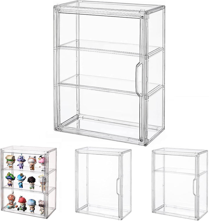 Siyecioa Schaukasten Vitrine, Acryl Vitrine, Glasvitrine, Vitrine Klein mit Tür Für Action Figuren S