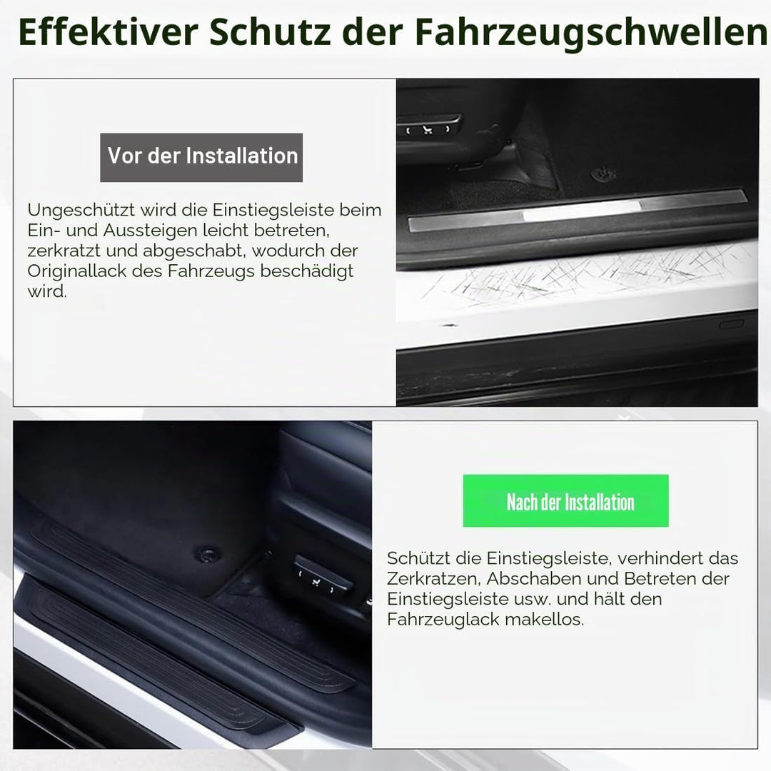 4 Stück Einstiegsleisten Auto,Auto Einstiegsleisten Schutz,schwellenschutz Auto,Einstiegsleistenabde