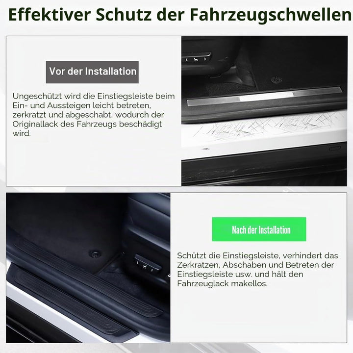 4 Stück Einstiegsleisten Auto,Auto Einstiegsleisten Schutz,schwellenschutz Auto,Einstiegsleistenabde