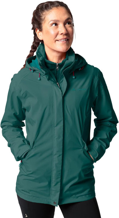 VAUDE Damen Women's Rosemoor 3in1 Jacket Doppeljacke 36 mallard green, 36 mallard green