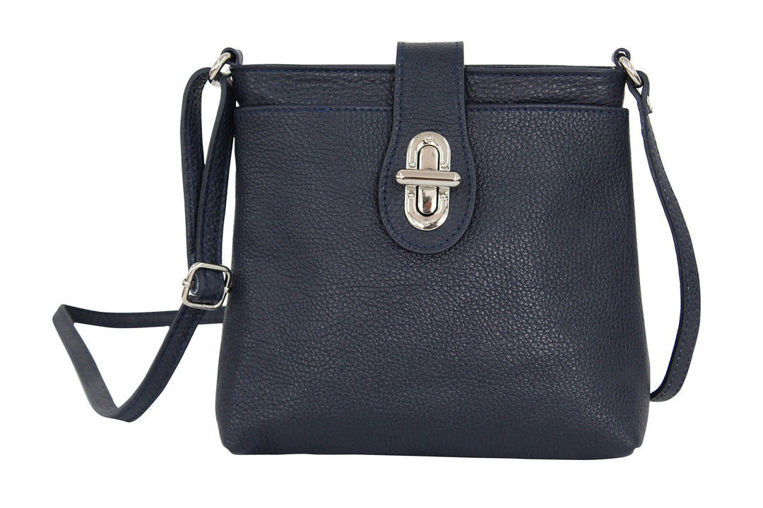 AMBRA Moda Damen echt Ledertasche Handtasche Schultertasche Umhängtasche Citybag Girl Crossover GL00
