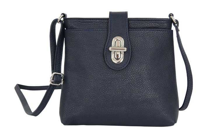 AMBRA Moda Damen echt Ledertasche Handtasche Schultertasche Umhängtasche Citybag Girl Crossover GL00