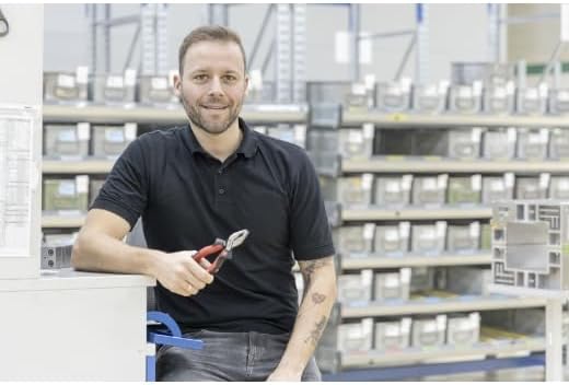 Wiha Kombizange Industrial mit DynamicJoint und OptiGrip I Extra Langer Schneide 180mm I Universelle