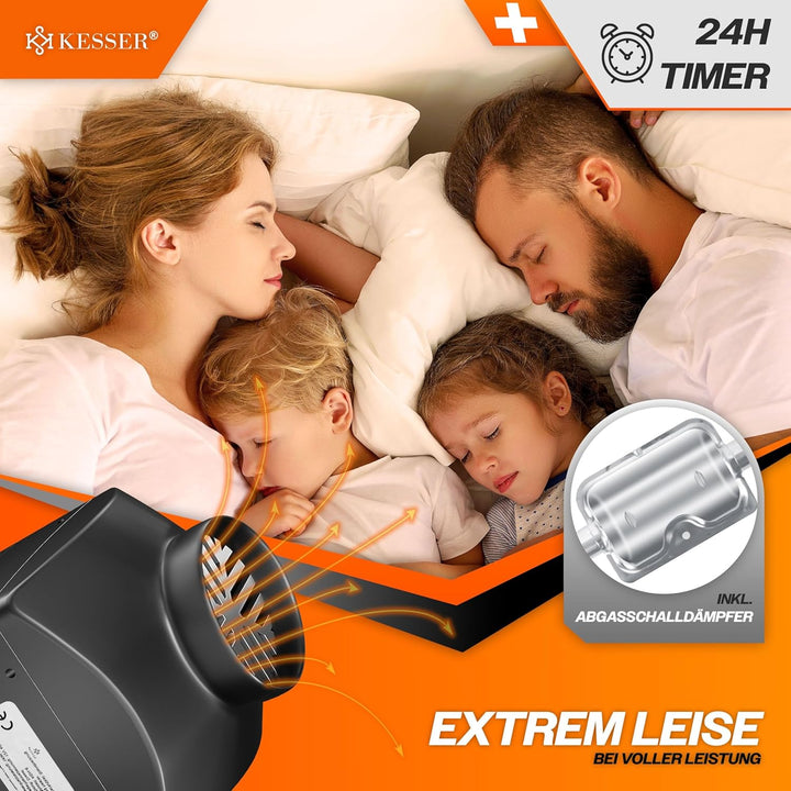 KESSER® Standheizung Diesel 8kW Dieselheizung 12V/24V mit Timer, LCD-Display & Fernbedienung | Schne