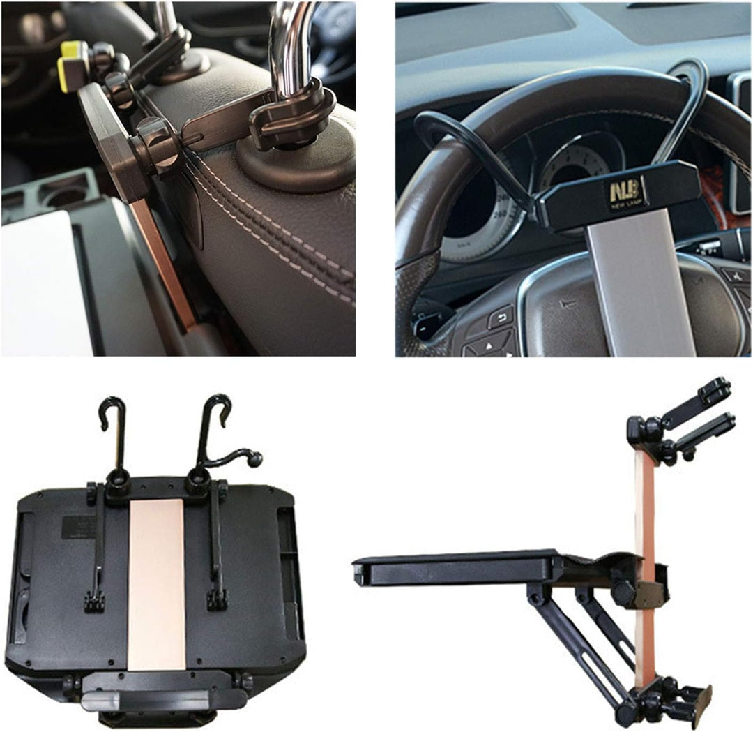 Kwak's Autotisch Multifunktionaler Klapp Schreibtisch für Auto Lenkrad Rücksitz Essen Tablett Geträn