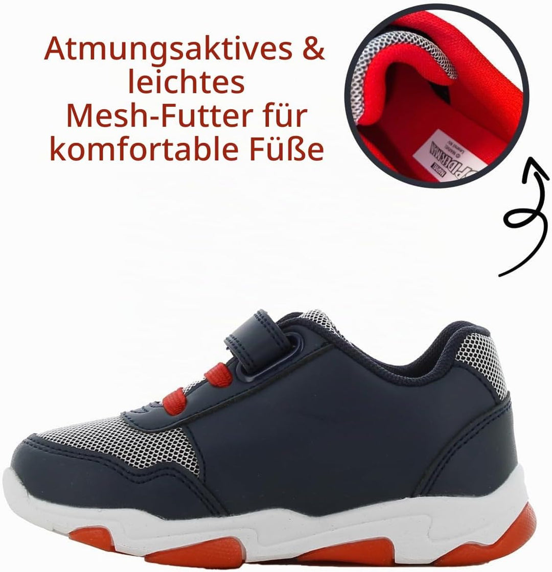 Spiderman Blinkschuhe Jungen von 2 bis 8 Jahre, Niedriger Leuchtschuhe mit Licht für Kinder, Lustige
