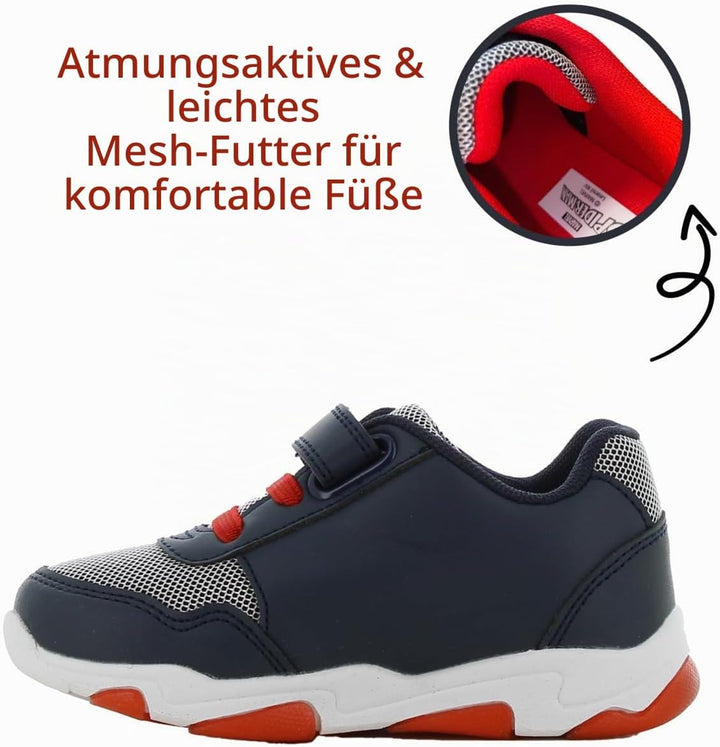 Spiderman Blinkschuhe Jungen von 2 bis 8 Jahre, Niedriger Leuchtschuhe mit Licht für Kinder, Lustige