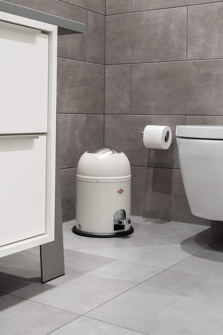 WESCO Mini Master Abfalleimer 6 L, Weiss Matt, Weiß Matt