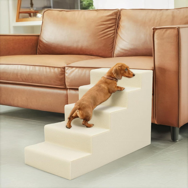 Niubya Hundetreppe für Kleine Hunde, D86xW42xH57 cm, für Katzentreppe Hundetreppe Bett und Sofa, ält