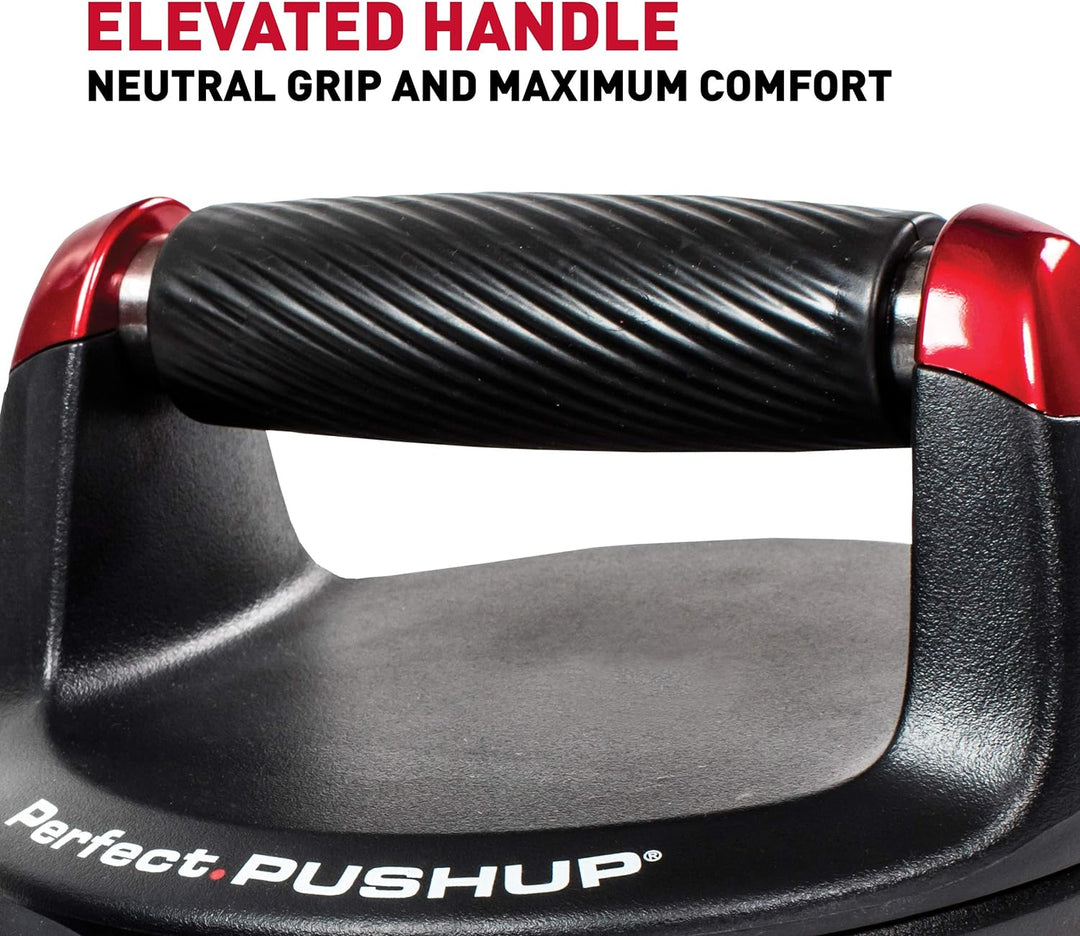Perfect Fitness Liegestützgriffe Push Up, Fitnessgeräte für Zuhause, Schwarz, 2 Stück Bundle mit Bau