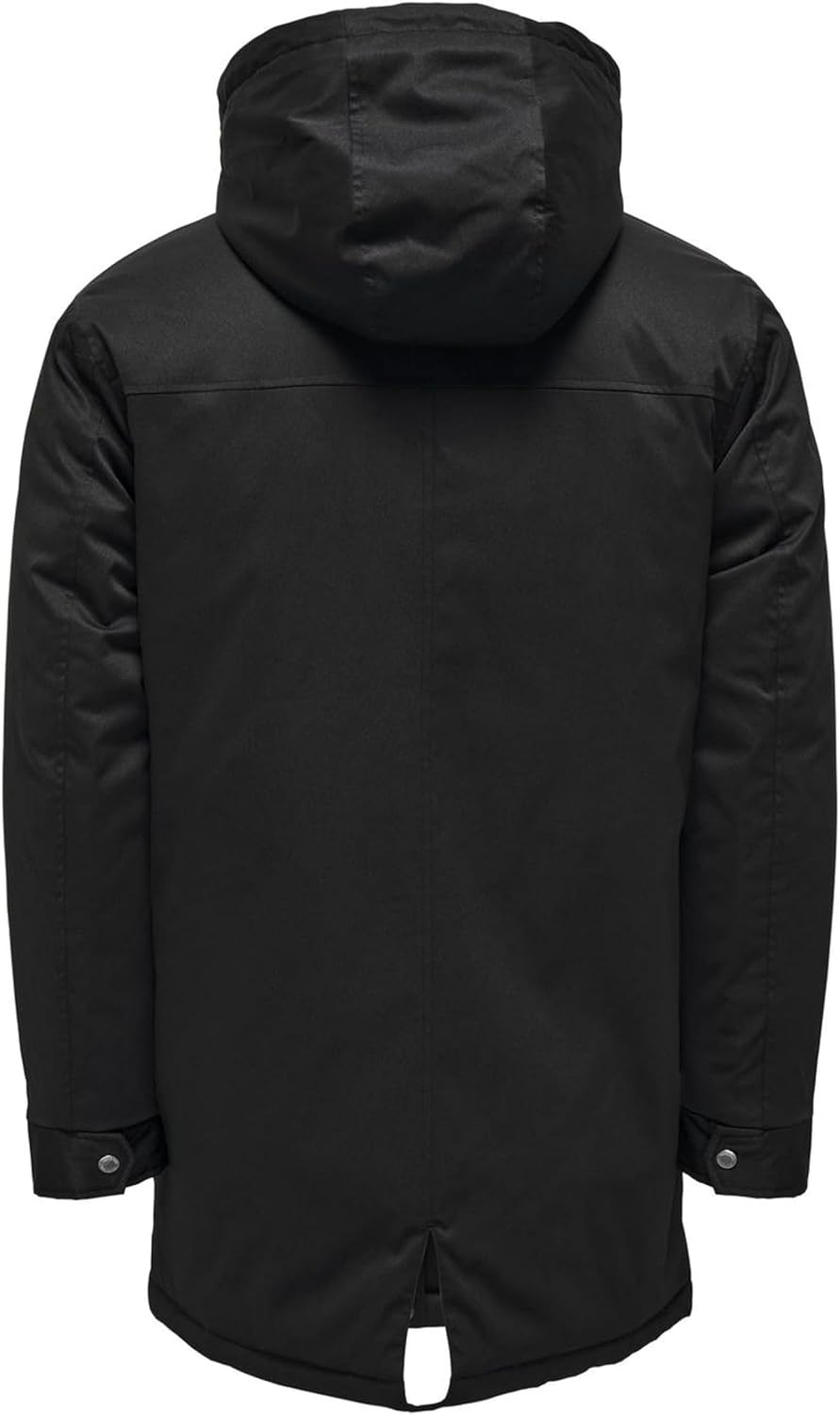 ONLY & SONS Herren Onsalexander OTW Noos Vd Parka S Schwarz, S Schwarz