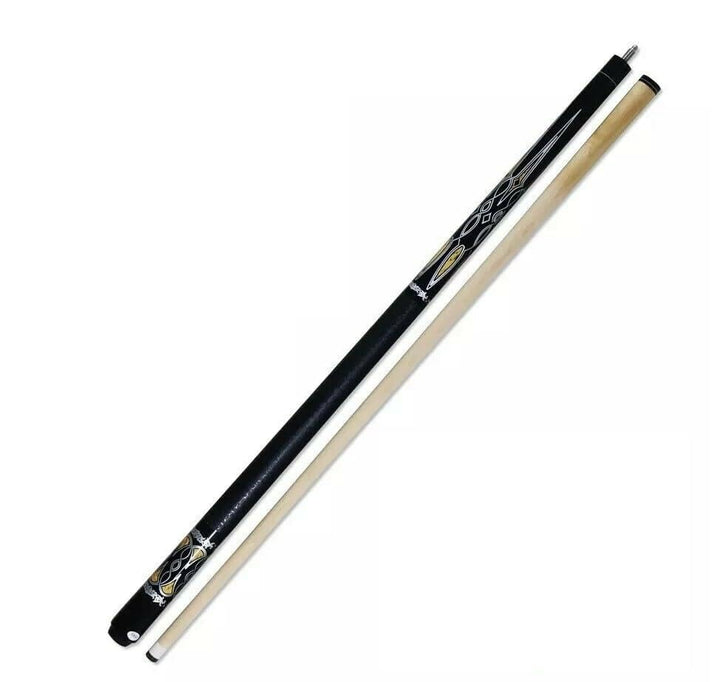 Pegasi Classic Billardqueue 146cm 2-teilig Black Hawk Schwarz Normal, Schwarz Normal