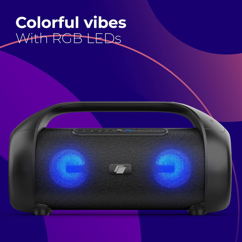 Caliber Bluetooth-Lautsprecher - Drahtloser Musikbox Bluetooth - LED-Beleuchtung - Wasserfest- Mehre