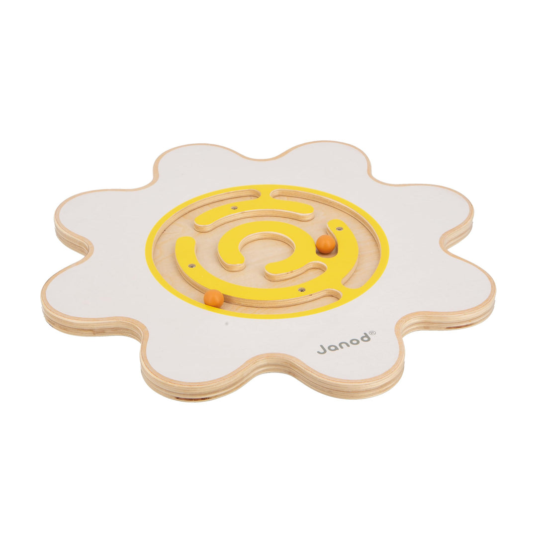 Janod - Sweet Cocoon Balance Board Blume Spielzeug aus FSC-Holz - Fördert Gleichgewichtssinn und Kon
