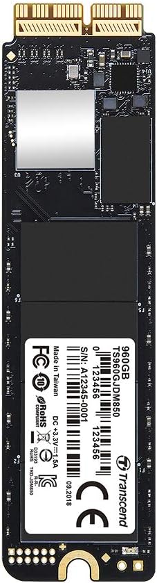 Transcend 960 GB JetDrive JDM 850 NVMe™ PCIe™ Gen3 x4 SSD TS960GJDM850 960GB Ohne Thunderbolt-Gehäus