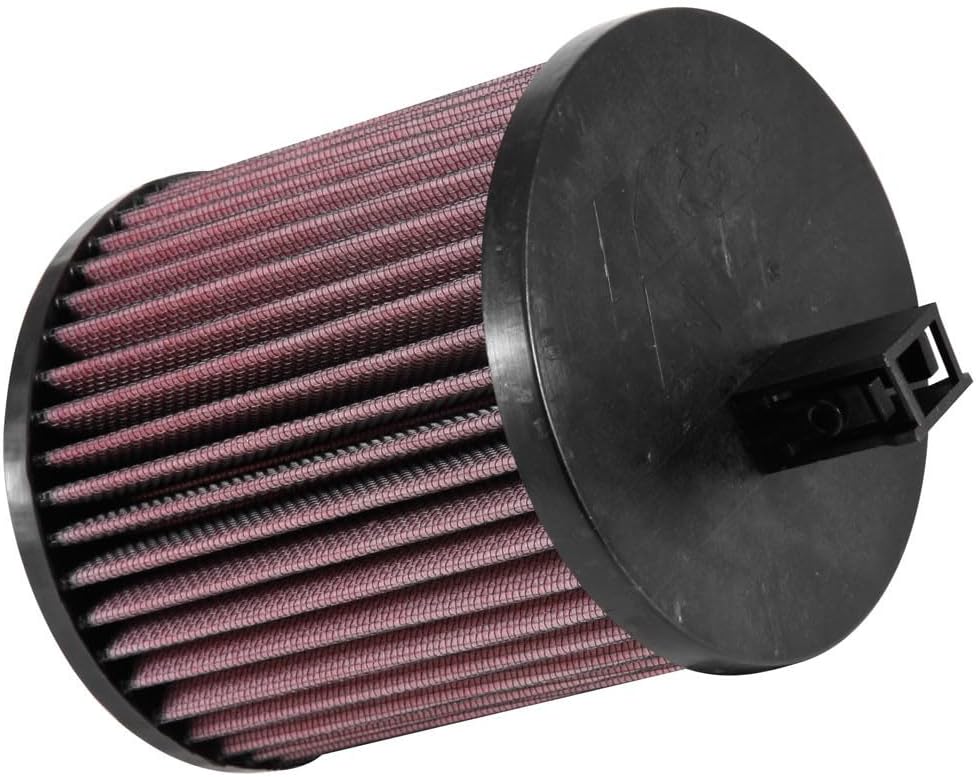 K&N E-0650 Waschbarer und wiederverwendbarer KFZ Luftfilter Red