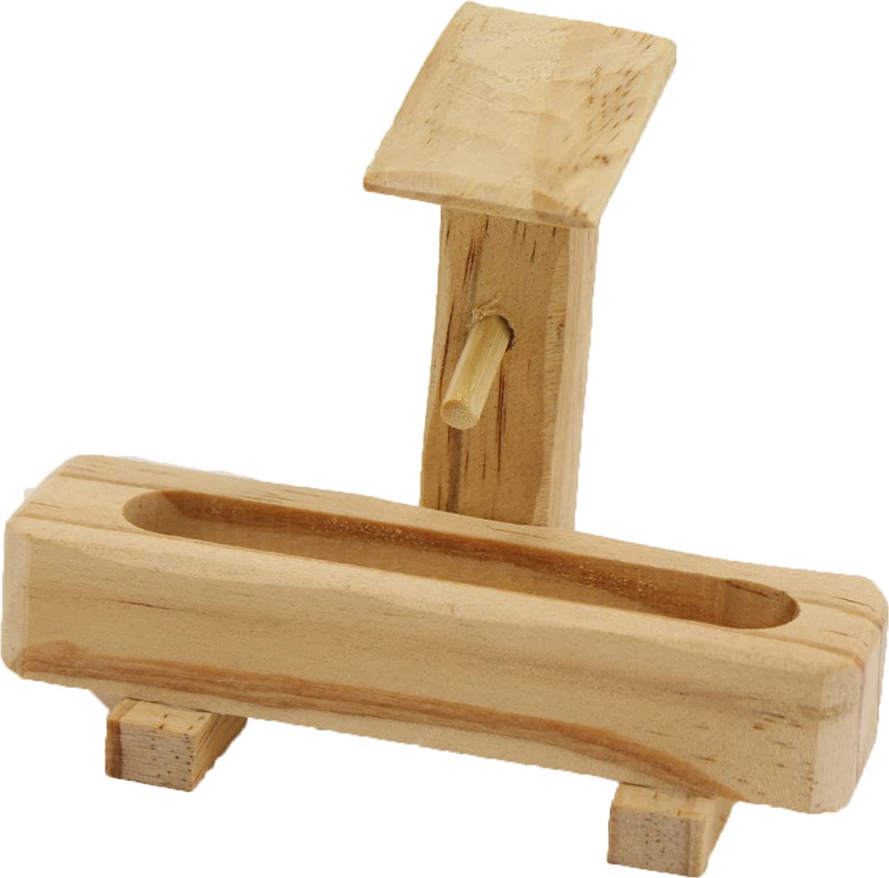 Krippenzubehör Brunnen mit Wassertrog, Natur 8,8 cm
