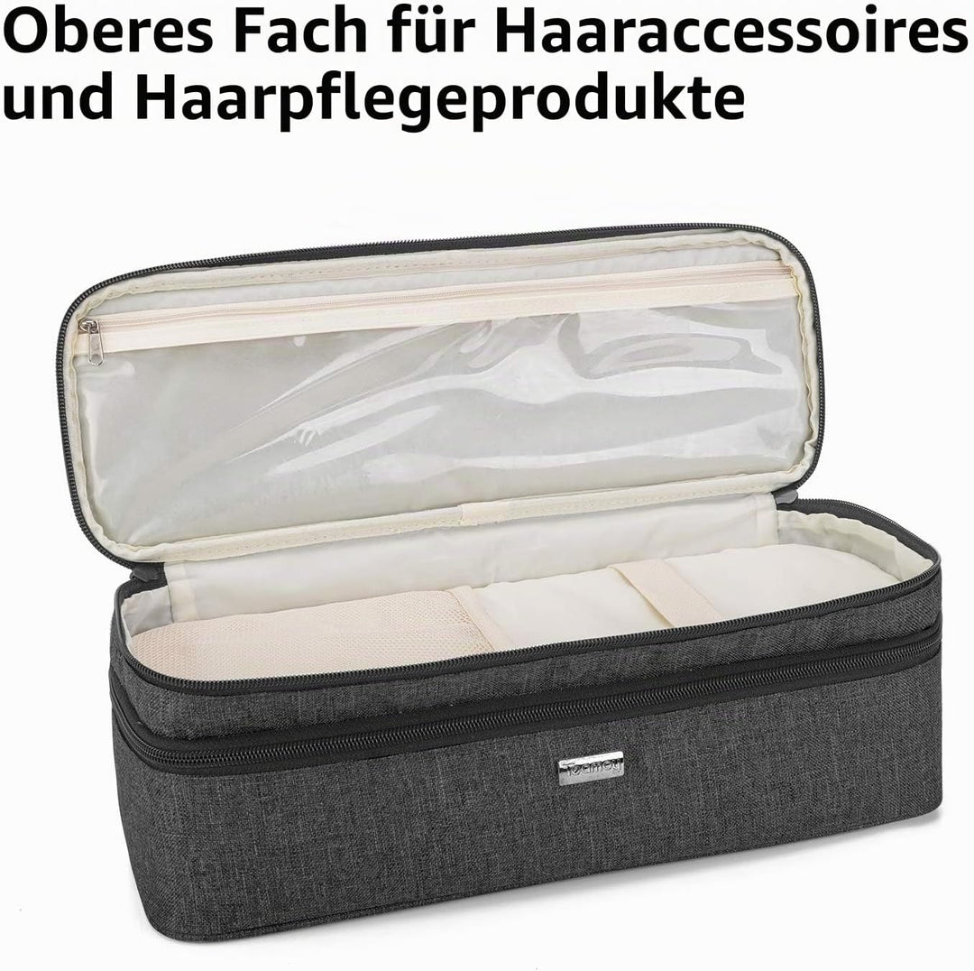 Teamoy Aufbewarhungstasche für Warmluftbürste Haartrockner, Glättender Styler Tragetasche, Reisetasc