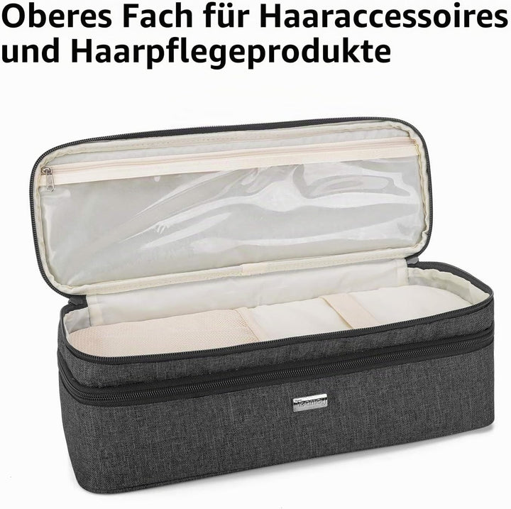Teamoy Aufbewarhungstasche für Warmluftbürste Haartrockner, Glättender Styler Tragetasche, Reisetasc