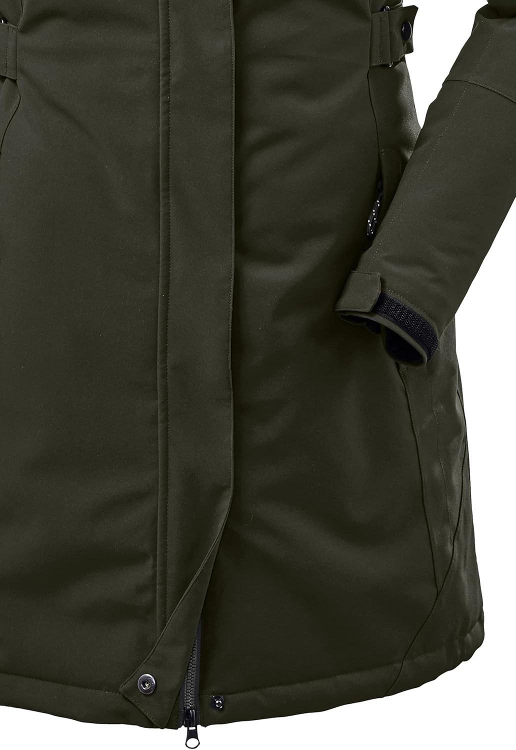 Killtec Damen Kow 165 Wmn Prk Funktionsparka/Parka mit abzippbarer Kapuze 38 dunkeloliv, 38 dunkelol
