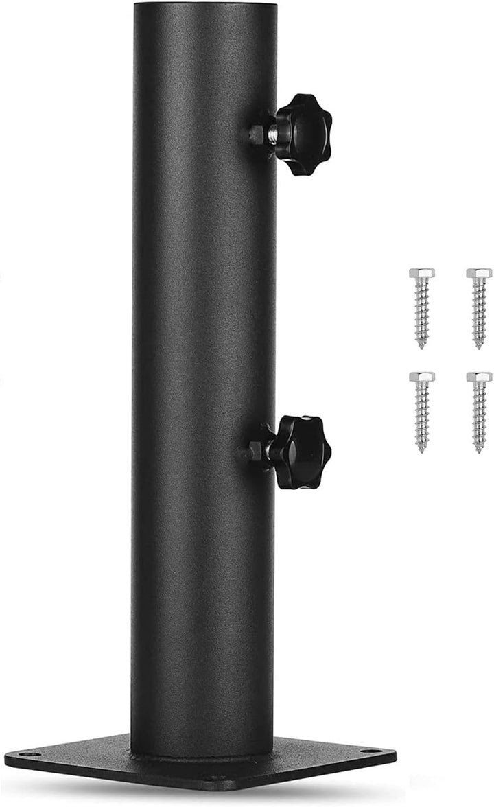 VANROUG Robuster quadratischer Sonnenschirmständer Sonnenschirmfuss aus Stahl mit verstellbarem Knau