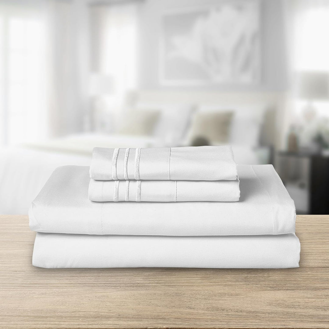 Elegant Comfort TM Luxuriöses Bettwäsche-Set, ägyptische Fadenzahl 1500, Bestickt, hochwertig, Hotel