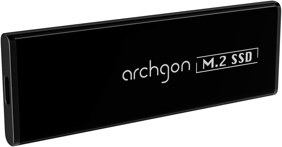 Archgon C50, Externe SSD M.2, 960GB, USB 3.1, Gen 2 (Type-C), schwarz 960GB C503K, 960GB C503K