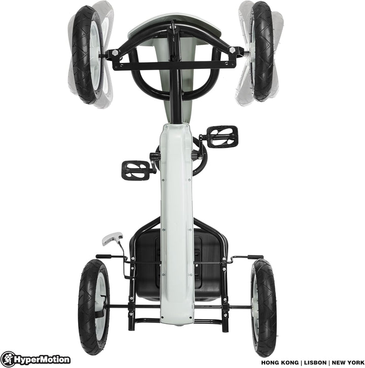 HyperMotion Go-Kart Tretfahrzeug - Kinderfahrzeug ab 5 Jahren - Verstellbarer Sitz mit Doppelhandbre