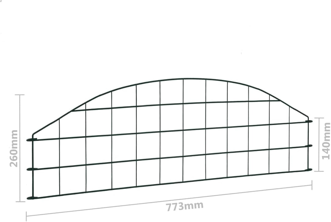 Susany Teichzaun-Set Gartenzaun Teich, Zaun, Set, Gitterzaun Mit 5 Zaunpaneele und 6 Befestigungspfo