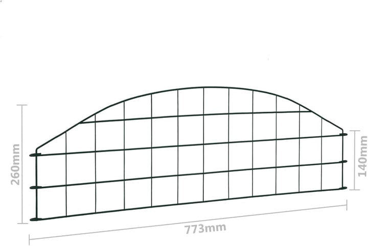 Susany Teichzaun-Set Gartenzaun Teich, Zaun, Set, Gitterzaun Mit 5 Zaunpaneele und 6 Befestigungspfo