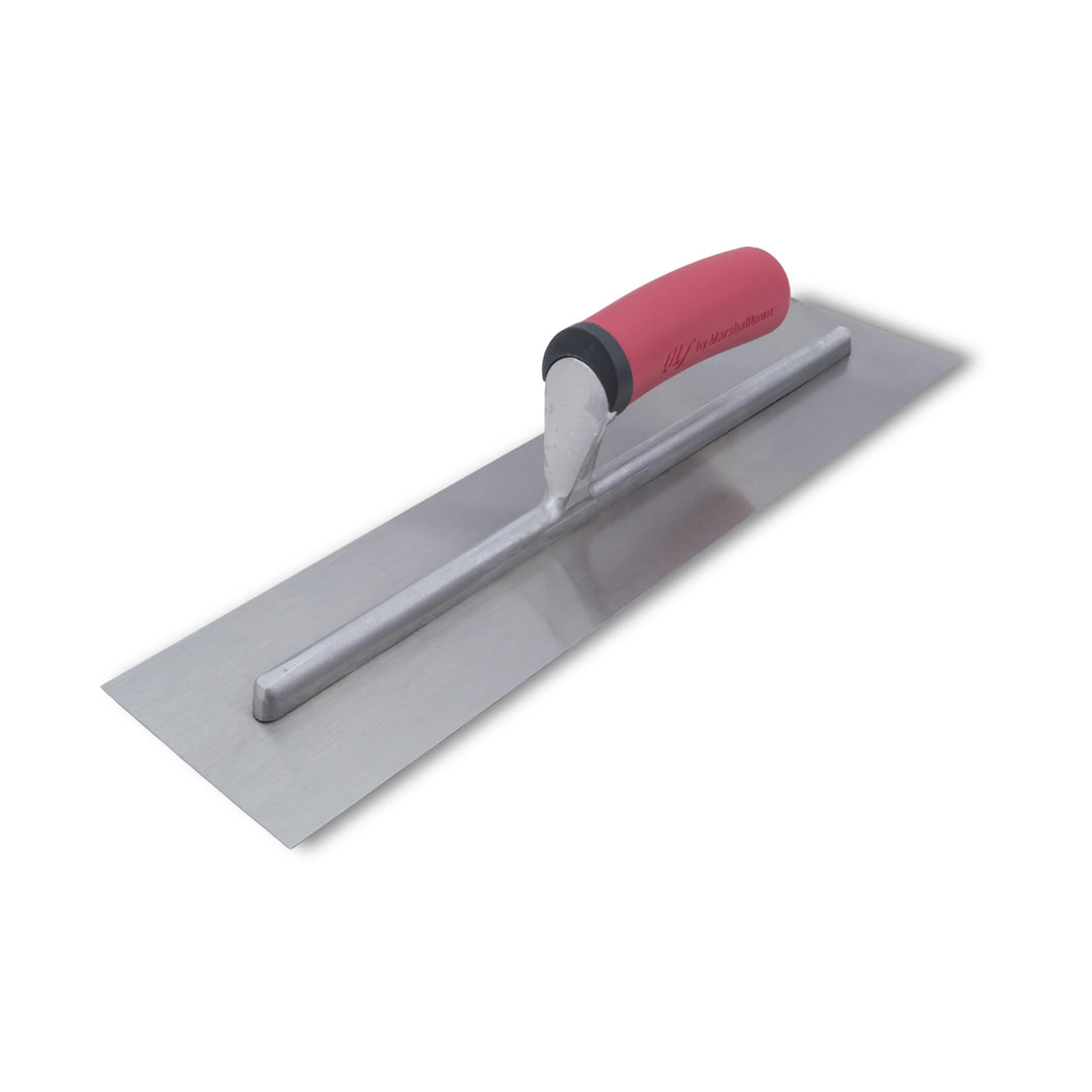 Marshalltown FT164 Glättkelle mit Softgrip Griff aus Carbonstahl, Glätter für Beton und Boden, Masse