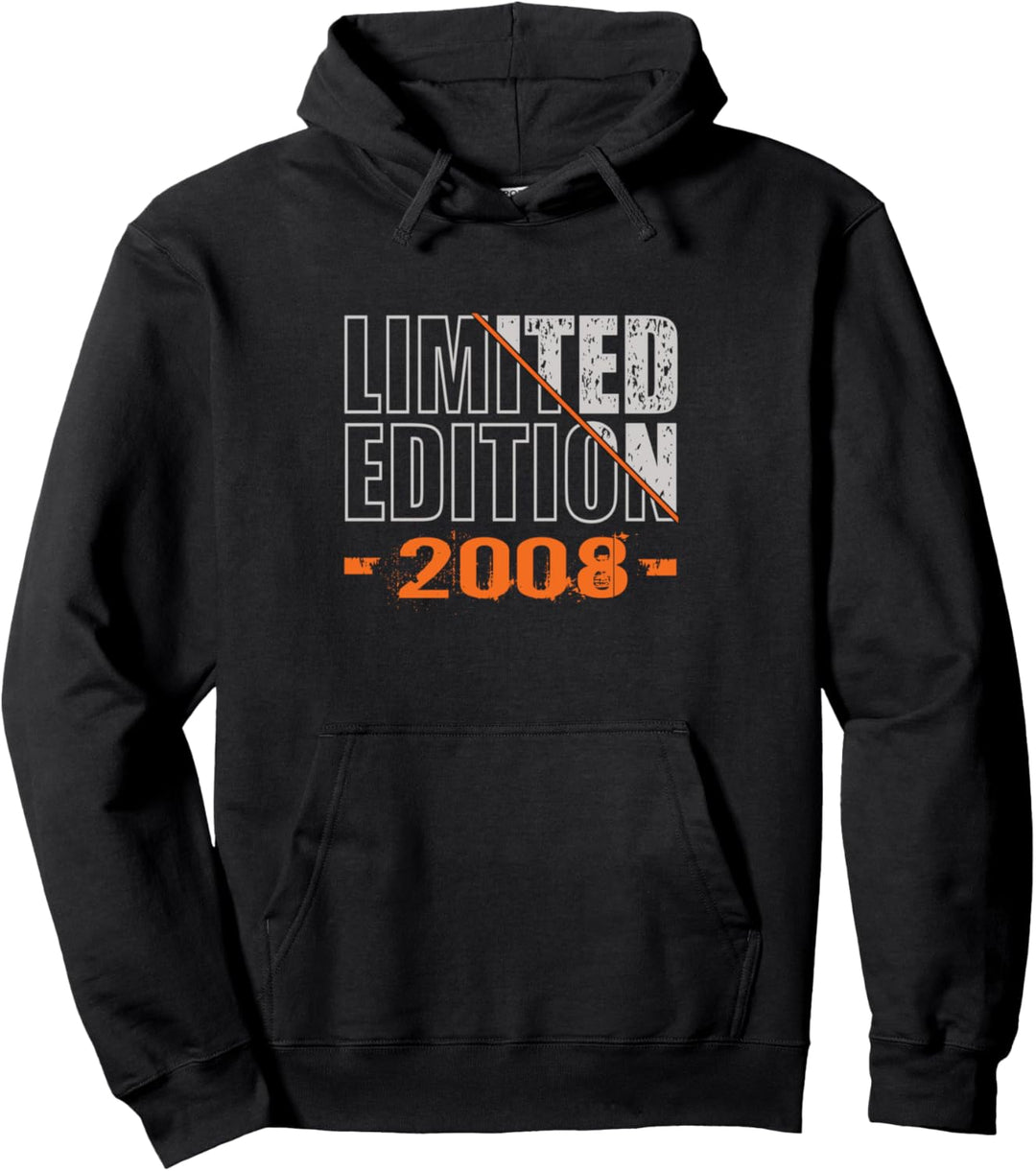 Limited Edition 2008 Retro Geburtstag 2008 Jahrgang 2008 Pullover Hoodie