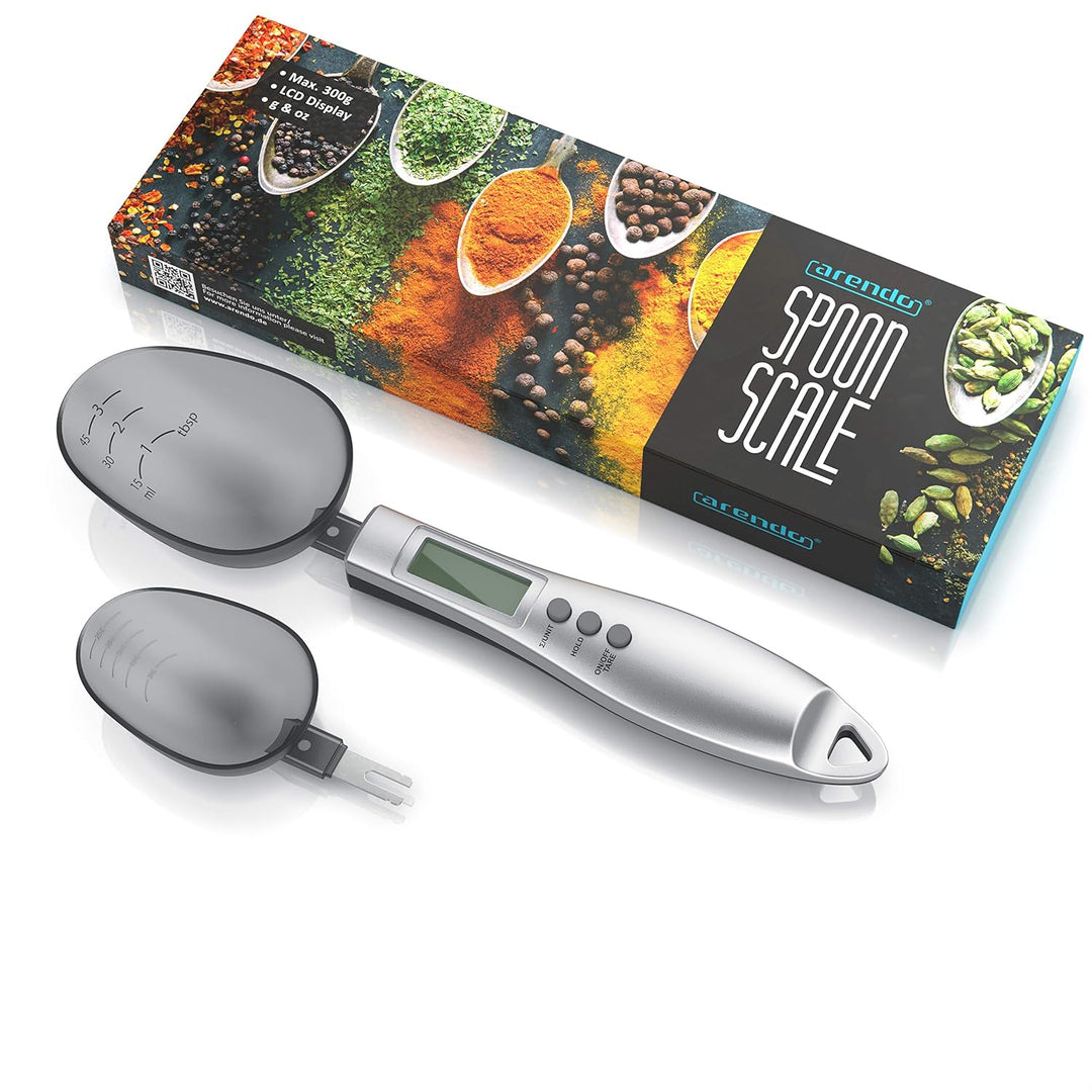 Löffelwaage digital - von 1 g bis 300 g - 0,1g Schritte - Küchenwaage Feinwaage - LCD-Display – Digi